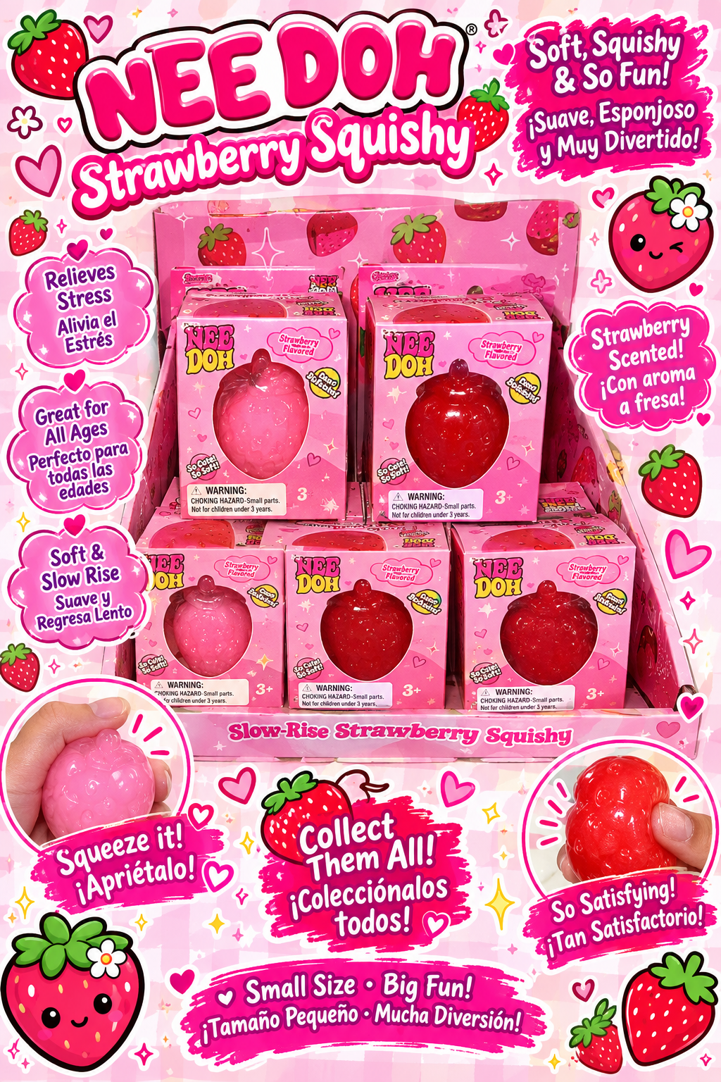 NeeDoh Strawberry Scented Squishy