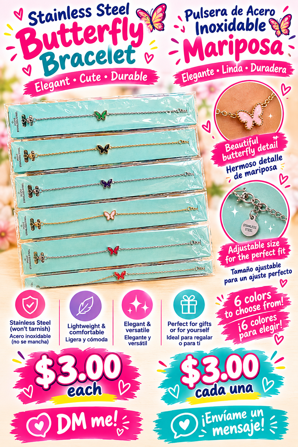Pulsera de mariposa